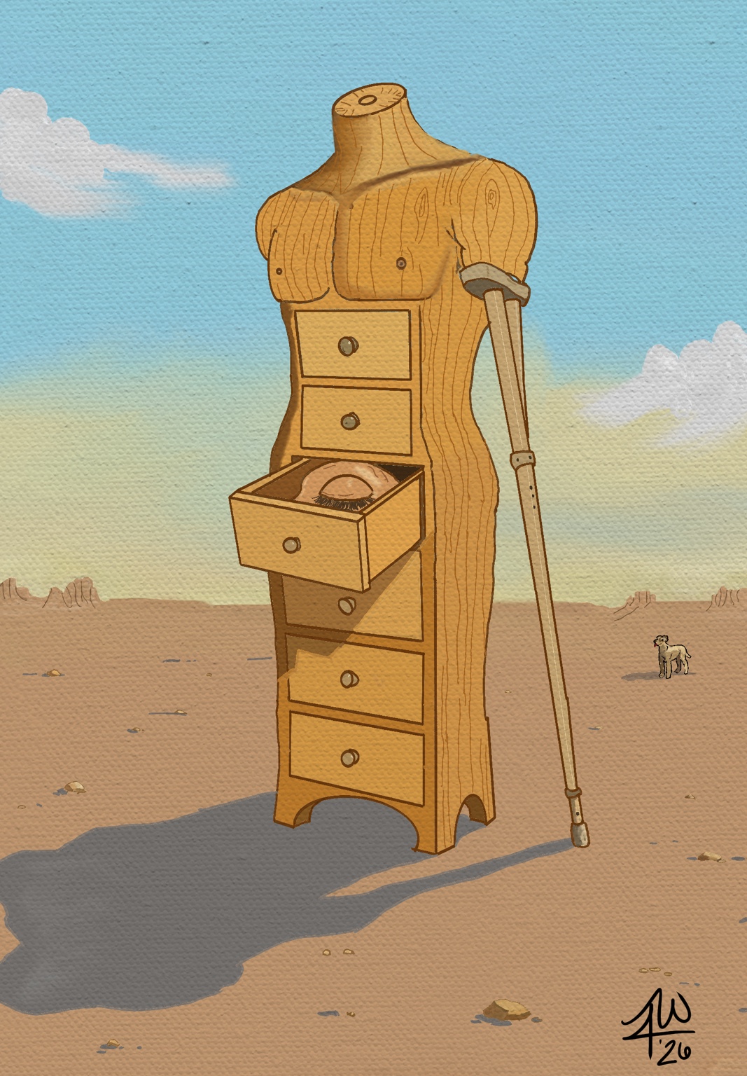 Drawer Body digital artwork by Jordan