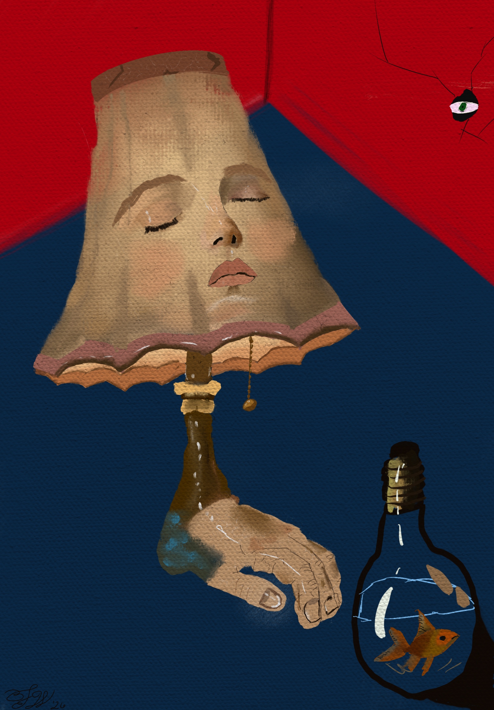 Lamp digital artwork by Jordan