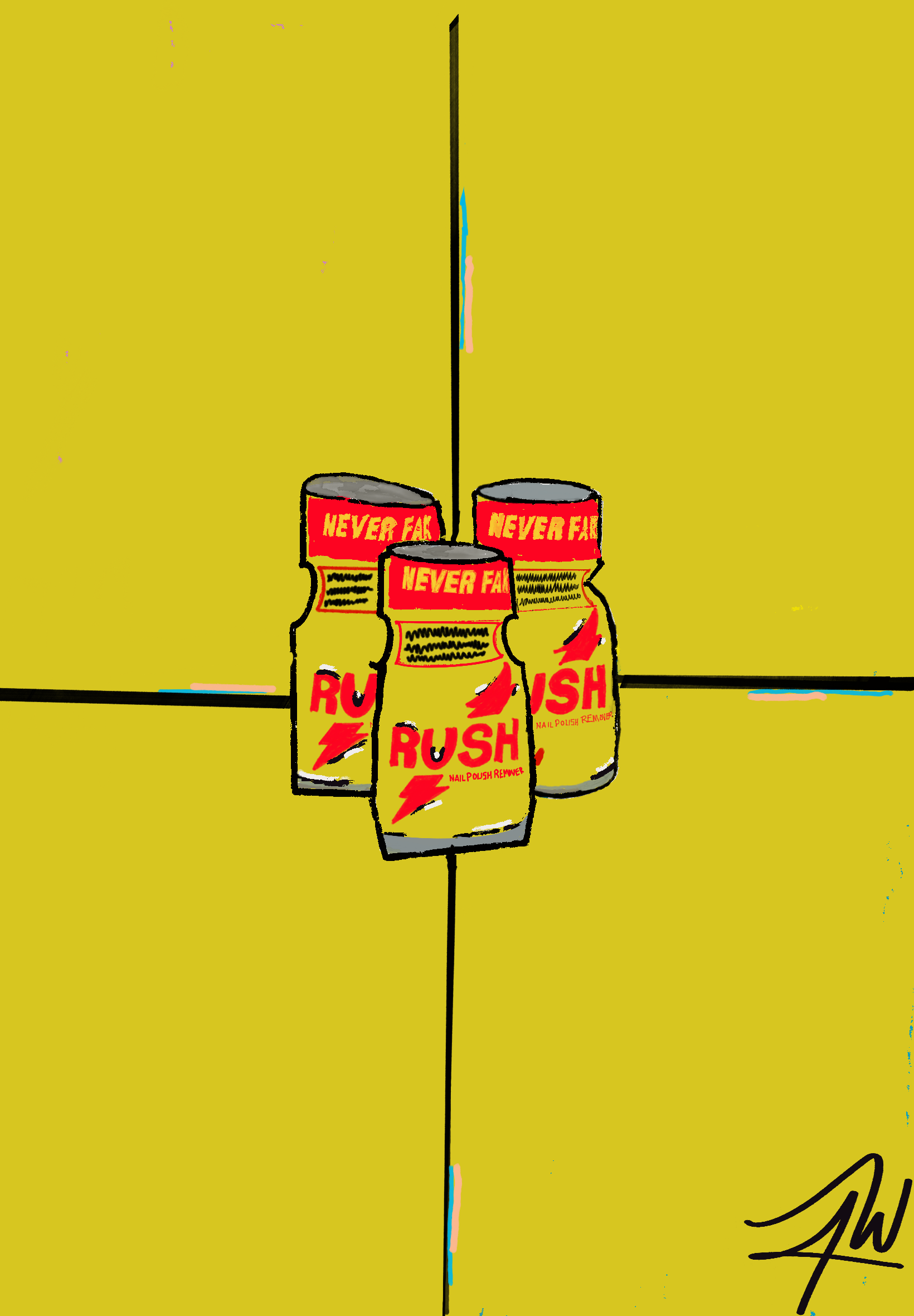 Rush digital artwork by Jordan